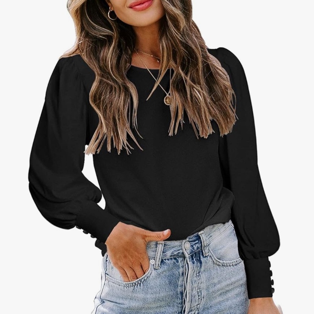 New- DOROSE Women’s puff sleeve top size M